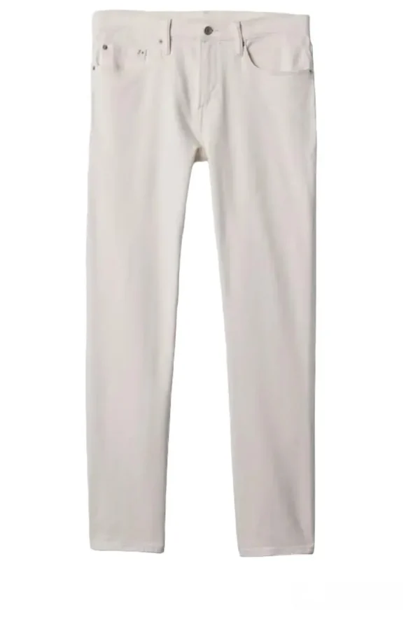 Slim Fit White Jeans